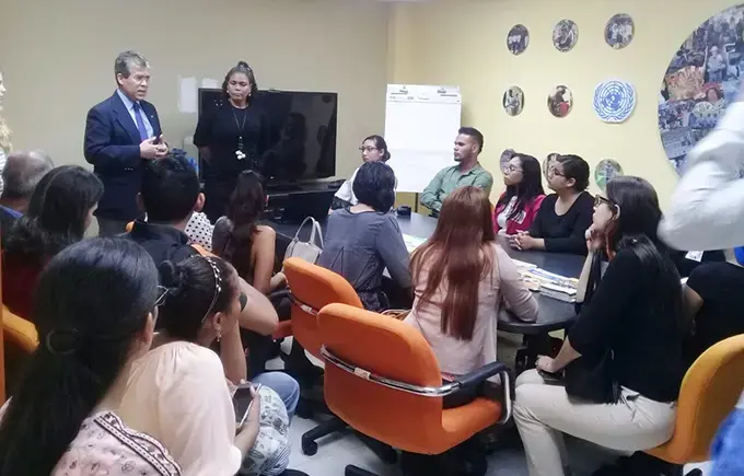 UNFPA recibió a estudiantes de la Universidad de Panamá