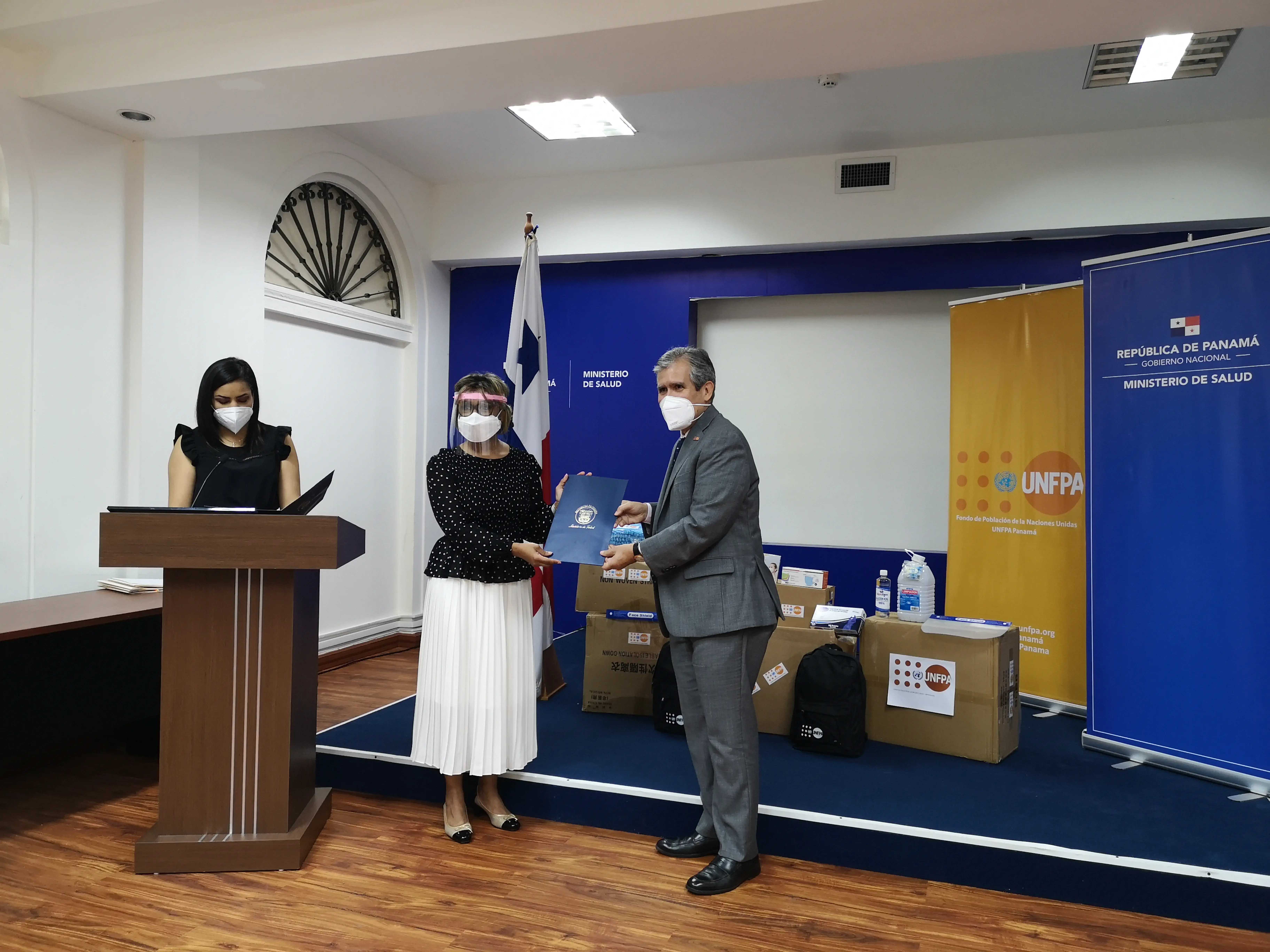 UNFPA donó 348 mil balboas en insumos a regiones de Salud del MINSA